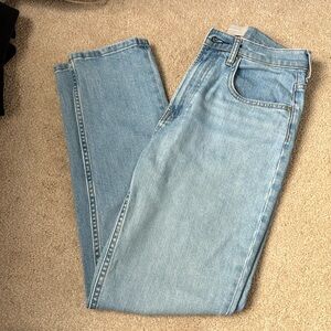 Light wash, straight leg Everlane jeans
